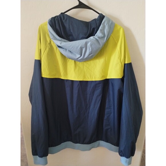 Nike Blue And Yellow Hooded Windbreaker Jacket XXL - Picture 2 of 6
